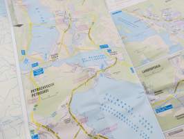 Karjala - Autoiljan tiekartta - Karttakeskus 2015, myös kaupunkikartat Pietari, viipuri, Käkisalmi, Olonets, Petroskoi, Sortavala, Lahdenpohja, Pitkäranta, Murmansk