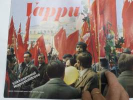 Viikko-Sanomat 1973 nr 21, Kansikuva ja artikkeli - Monza vei Jarnon, Aapeli Saarisalo, Vappu Neuvostoliitossa, Ritva Valkama, Siirtlaislapsen kova koulu, ym.