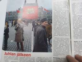 Viikko-Sanomat 1973 nr 21, Kansikuva ja artikkeli - Monza vei Jarnon, Aapeli Saarisalo, Vappu Neuvostoliitossa, Ritva Valkama, Siirtlaislapsen kova koulu, ym.