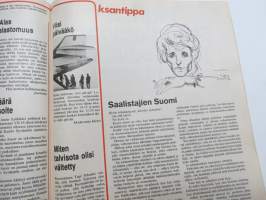 Viikko-Sanomat 1973 nr 21, Kansikuva ja artikkeli - Monza vei Jarnon, Aapeli Saarisalo, Vappu Neuvostoliitossa, Ritva Valkama, Siirtlaislapsen kova koulu, ym.