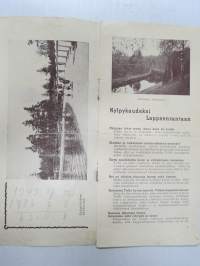 Kylpykaudeksi Lappeenrantaan - Lappeenrannan Kylpylaitos, esite 1930-luvulta