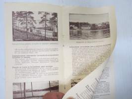 Kylpykaudeksi Lappeenrantaan - Lappeenrannan Kylpylaitos, esite 1930-luvulta
