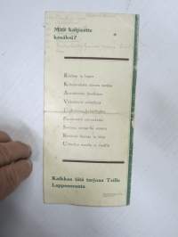 Kylpykaudeksi Lappeenrantaan - Lappeenrannan Kylpylaitos, esite 1930-luvulta