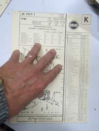 Solex 30 PICT-1 Volkswagen 1300 - 1300 Ghia - 1500 LKW Vergaser - carburettor parts, maintenance etc.