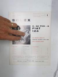 Solex C. 32 PHH-6 Fiat 124 October 1967 Vergaser - carburettor parts, maintenance etc.