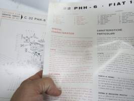 Solex C. 32 PHH-6 Fiat 124 October 1967 Vergaser - carburettor parts, maintenance etc.