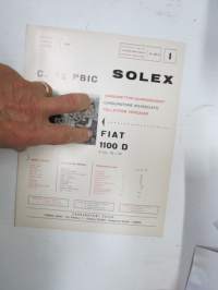 Solex C. 32 PBIC Fiat 1100 D October 1965 Vergaser - carburettor parts, maintenance etc.