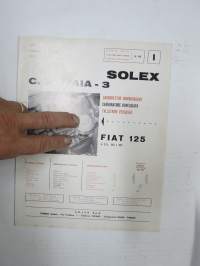 Solex C. 34 PAIA-3 Fiat 125 July 1967 Vergaser - carburettor parts, maintenance etc.
