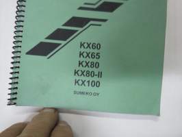 Kawasaki KX 60 KX 65 KX 80 KX80-II KX100 -käyttöohjekirja