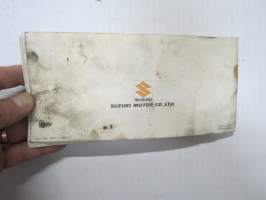 Suzuki GT125 Owner´s Manual -käyttöohjekirja