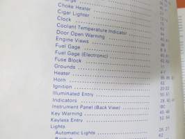 Ford Thunderbird XR-7 1980 Electrical &amp; Vacuum Troubleshooting Manual