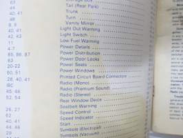 Ford Thunderbird XR-7 1980 Electrical &amp; Vacuum Troubleshooting Manual