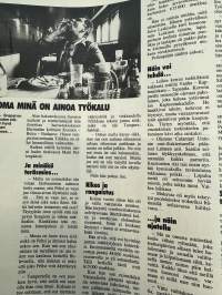 Apu 1985 nr 12, Anna-Liisa Tilus, Matti Pellonpää, Turun naisautoilijat - pelkoon ei ole varaa, tähtijuttu Pohjanmaa