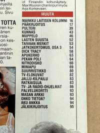 Apu 1992 nr 3, Arto Melleri ja Nadja Pyykkö, Mikko Kivinen, Toni Nieminen - ihailijakuva, Tom of Finland