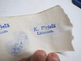 K. Pirjelä Littoinen -leimasin