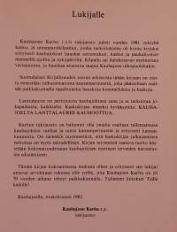 Kauhajoolta lanttalawree kauhoottua.  ( murteet, kaskut, huumori, kansanperinne, paikallishistoria)