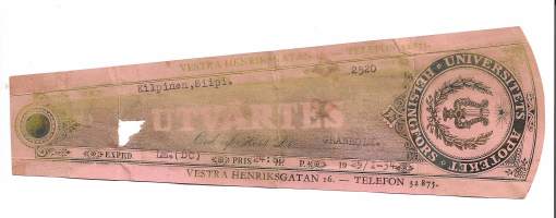 Universitets Apoteket Helsingfors 1934  resepti signatuuri