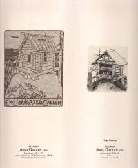 Akseli Gallen- Kallelan EXlibrikset