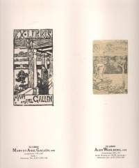 Akseli Gallen- Kallelan EXlibrikset