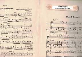 Chant d´amour, Viululle ja pianolle