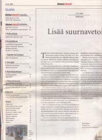 Koneviesti 2001 N:o 22 (14.12.) - Keslan rumpuhakkuri. Polaris Sportsman 700. Stihl FS 250 oli pettymys