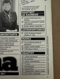 Jaana 1983 nr 9, Paula Siimes, Kari Väänänen, Tommy Tabermann, uudistu Jaanan kanssa Martina Kallionalusta, Eva Anttila, Eija-Elina Bergholm
