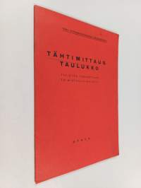 Tähtimittaustaulukko : tykistön tarkastajan toimiston julkaisuja