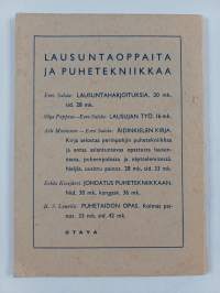 Sotilaan äänenkäytön opas (signeerattu, tekijän omiste)