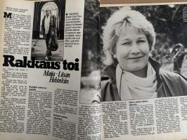 Jaana 1983 nr 19, Kristiina Halkola, Eeva Kuuskoski-Vikatmaa, Maija-Liisa Peuhu, Kyösti Varis, Hyvän olon liite, Kevin Kline