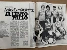 Jaana 1983 nr 20, Lill-Babs, Johanna Raunio-Hakkarainen, Työtä ja jännitystä ilmassa, noin seitsemän sisarusta ja lentopallo