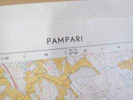 Pampari peruskartta 1:20 000 1963