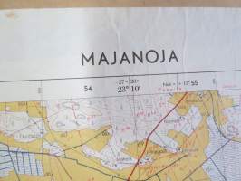 Majanoja peruskartta 1:20 000 1963