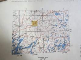 Koivukylä peruskartta 1:20 000 1963