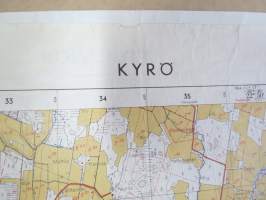 Kyrö peruskartta 1:20 000 1963