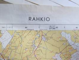 Rahkio peruskartta 1:20 000 1963