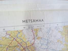 Metsämaa peruskartta 1:20 000 1963