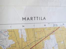 Marttila peruskartta 1:20 000 1963