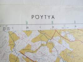 Pöytyä peruskartta 1:20 000 1963