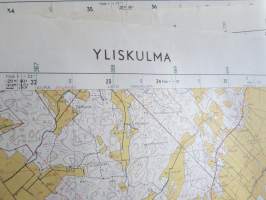 Yliskulma peruskartta 1:20 000 1963