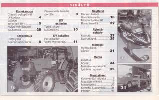 Koneviesti 1998 N:o 22 (20.11.) -  Valmet 900 - vikkelä vipeltäjä. Keenan -apevaunu. Tyrni talteen kokonaisena. Kuivuriuunit