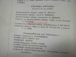 Suomen Ratsastusyhdistysten Lahdessa 23-26 p kesäkuuta 1927 järjestämien kilpailujen ja Armeijan ratsastuskokeiden ohjelma, suojelijana Mannerheim, osallistujia, ym.