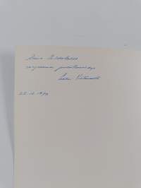 Karjalan kielen tutkimuksesta Neuvostoliitossa toisen maailmansodan jälkeen (signeerattu, tekijän omiste)