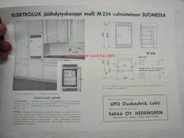 Electrolux M 234 jäähdytyskaappi -myyntiesite