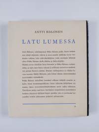 Latu lumessa : Pekka Halosen etsijäntie