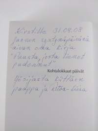 Kohtalokkaat päivät : romaani (signeerattu, tekijän omiste)