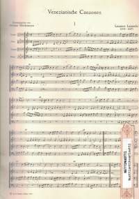 Venezianische Canzonen zu vies Stimmen
