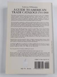 A Guide to American Trade Catalogs, 1744-1900