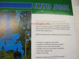Keto 500 harvester -brochure, myyntiesite englanniksi