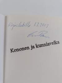 Kononen ja kunniavelka (signeerattu)