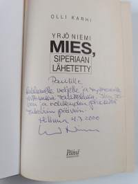 Yrjö Niemi : mies, Siperiaan lähetetty (signeerattu, tekijän omiste)